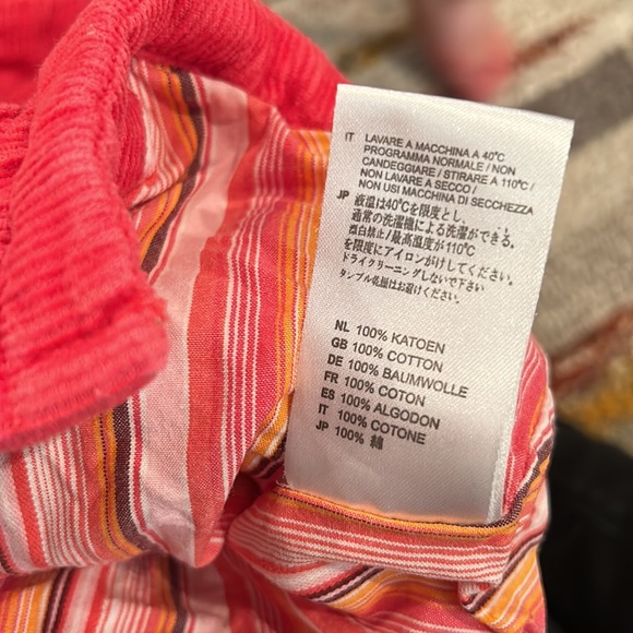 OILILY Corduroy Red Orange and Pink Button Down Blazer Jacket Coat Size 18 M - Picture 11 of 11